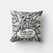 Coussin 25e Mariage d'argent Comic Book (Recto)