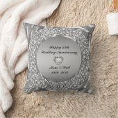 Coussin 25e Wedding Anniversary (Couverture)