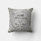 Coussin 25e Wedding Anniversary (Verso)