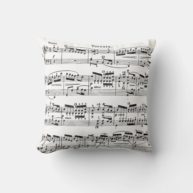 Coussin 2 de score de musique (Recto)