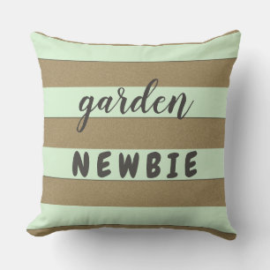 Coussin 2 en 1 Pastel Vert rayures Couleur et texte person