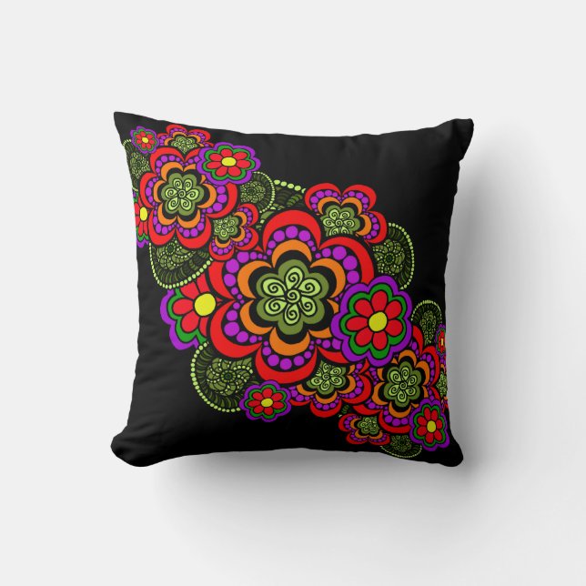 Coussin 2 floral d'automne (Recto)