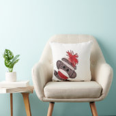 Coussin 2 ont dégrossi décor de maison de carreau de singe (Chaise)