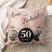 Coussin 2 Photo "Alors et Maintenant" Anniversaire de Mari (Couverture)