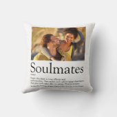 Coussin 2 Photo Définition de Âmes Sœurs Personnalisée (Verso)