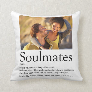Coussin 2 Photo Définition des âmes sœurs personnalisée
