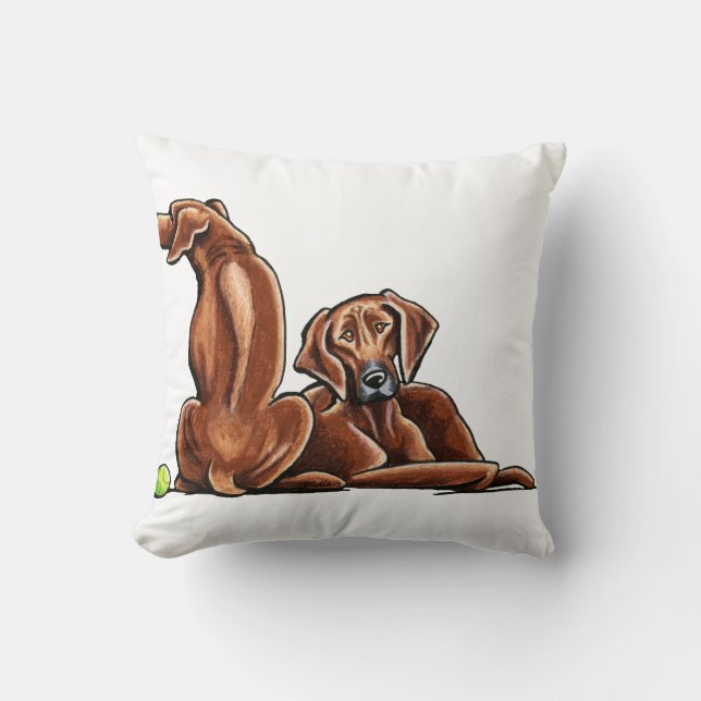 Coussin 2 Rhodesian Ridgebacks (Recto)