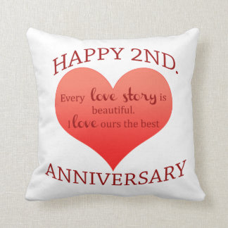 Coussin 2ème. Anniversaire