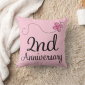 Coussin 2ème Cadeau de célébration d'Aniversary (papillon) (Couverture)