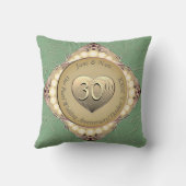 Coussin 30e/12e anniversaire de Mariage Pearl & Green (Verso)