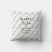 Coussin 30e anniversaire de Mariage perlé (Recto)