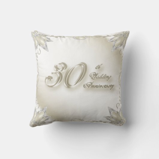Coussin 30e anniversaire de Mariage Pillow (Verso)