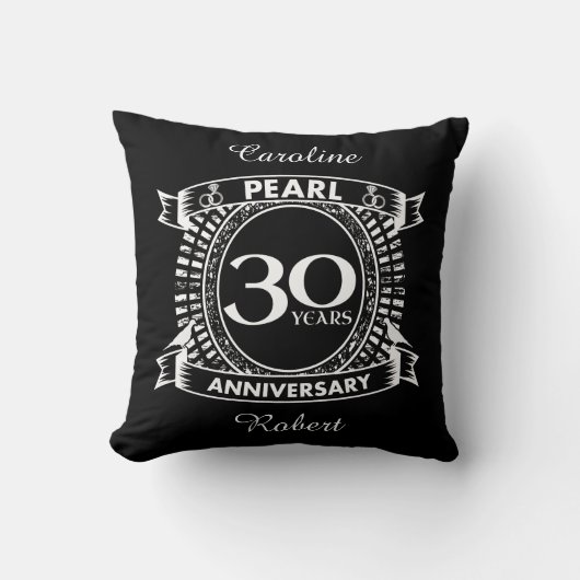 Coussin 30e anniversaire du mariage (Recto)