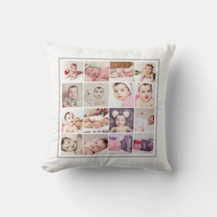 Coussin 32 Photo Collage unique personnalisée