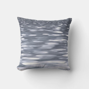 Coussin #3 abstrait : Miroitement de Gunmetal