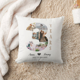 Coussin 3 ans d'anniversaire de Mariage