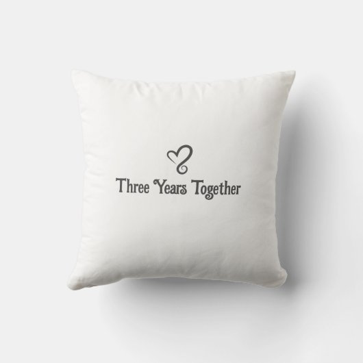 Coussin 3 Ans d'anniversaire de mariage (Verso)