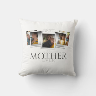 Coussin 3 Photo Collage Maman Famille Fête des mères mémor