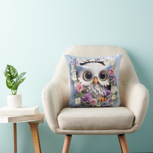 Coussin 3D owl pillow (Chaise)