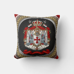 Coussin [400] Armoiries des chevaliers Templiers