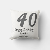 40e anniversaire ajouter nom date année noire modè