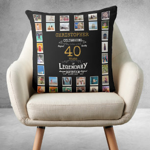 Coussin 40e anniversaire Black Gold légendaire photo