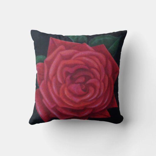 Coussin 40e anniversaire du Mariage de Ruby Rose rouge (Verso)