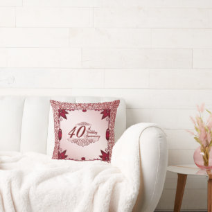 Coussin 40e anniversaire du Mariage Pillow