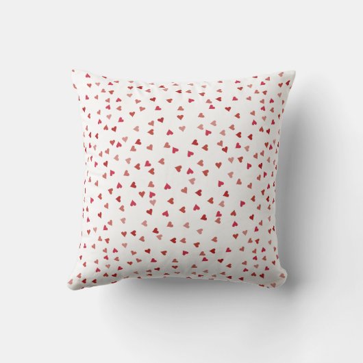 Coussin 40e anniversaire du Mariage Ruby Hearts Confetti (Verso)
