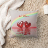 Coussin 40e Anniversary Ruby Hearts (Couverture)