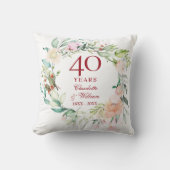 Coussin 40ème anniversaire du Mariage de Ruby Roses Garlan (Recto)