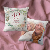 Coussin 40ème anniversaire du Mariage de Ruby Roses Garlan