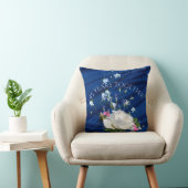 Coussin 45 ans ensemble Roses blanches Anniversaire (Chaise)