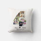 Coussin 4 Ans d'Anniversaire de Mariage (Recto)