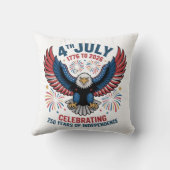 Coussin 4 juillet 2026 - Célébration de 250 Ans (Verso)