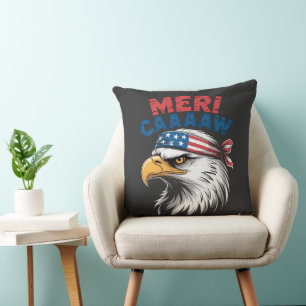 Coussin 4 juillet Aigle Liberté Patriotique