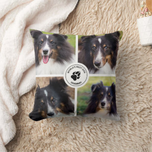 Coussin 4 modèle de collage de photos de compagnie personn