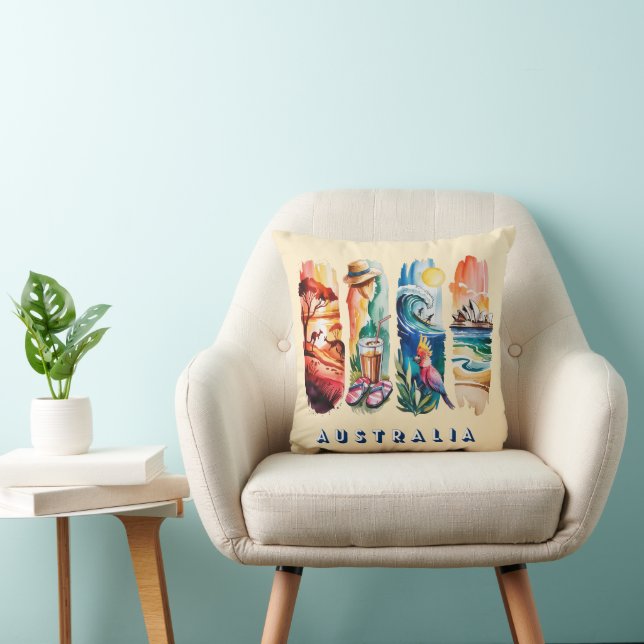 Coussin 4-Panel Scenic Australie (Chaise)
