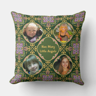 Coussin 4 photos + texte Olivier et lavande Azulejos