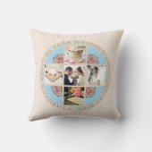 Coussin 4e année. Photos de Linen&Topaz 5 pour l'anniversa (Verso)