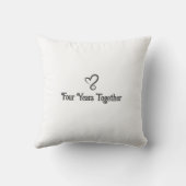 Coussin 4e anniversaire de mariage (Verso)