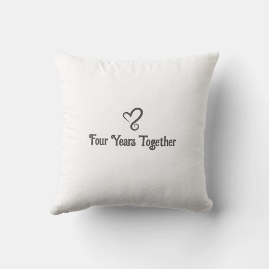 Coussin 4e anniversaire de mariage (Verso)
