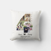 Coussin 4e anniversaire de mariage (Recto)