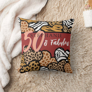 Coussin 50 et fabuleux Coeurs Posters de animaux rouges st