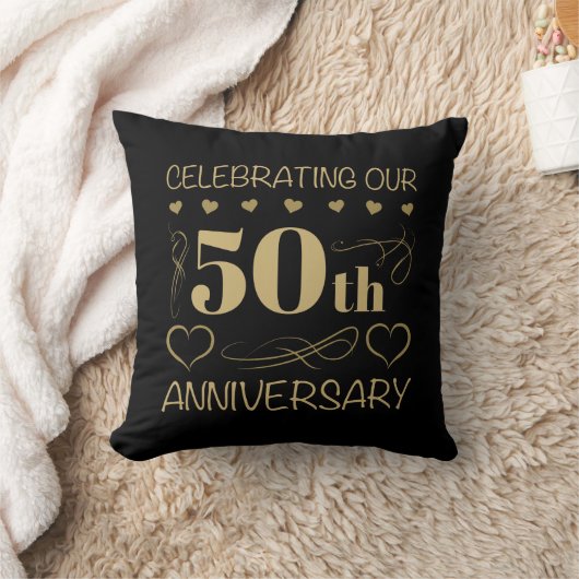 Coussin 50e anniversaire de mariage (Couverture)
