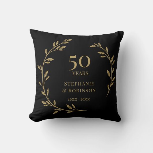 Coussin 50e anniversaire de mariage  (Recto)