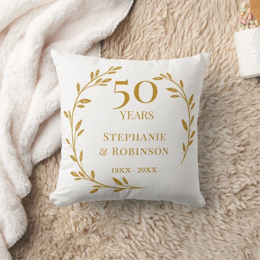 Coussin 50e anniversaire de mariage (Couverture)