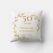 Coussin 50e anniversaire de mariage  (Verso)