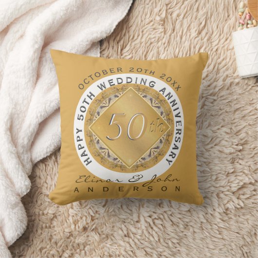 Coussin 50e anniversaire du Mariage (Couverture)