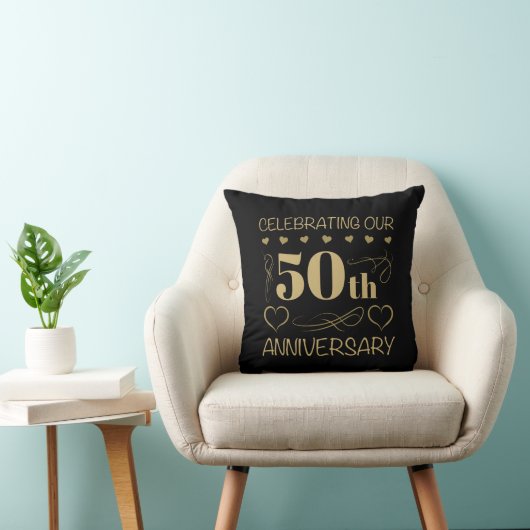 Coussin 50e anniversaire du Mariage (Chaise)
